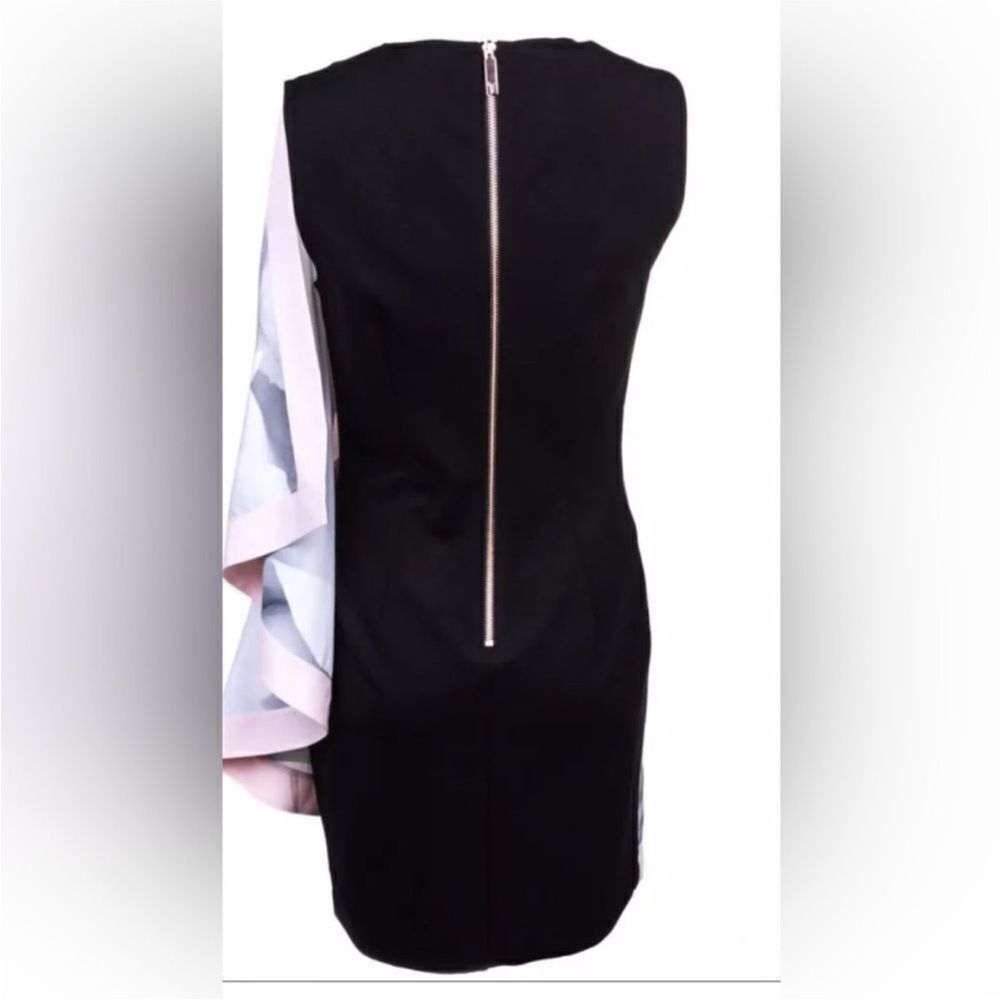 Ted Baker One Shoulder Dress - Pink and Gray Floral, S - Picture 4 of 14